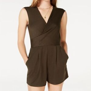 Fishbowl Olive Short Romper